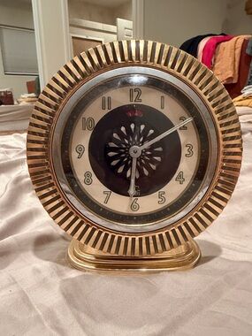 Unbranded Gold Sunburst Decorative Wall Clock